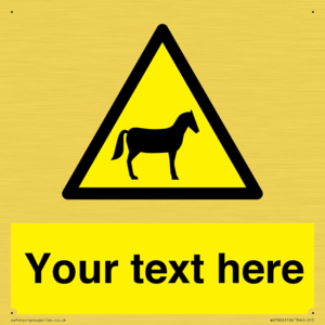 Custom warning horses